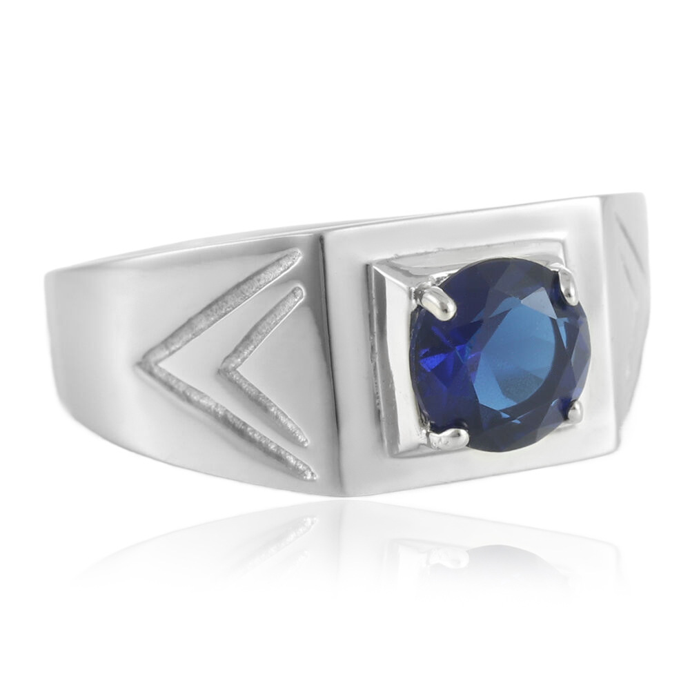 Steel-colored sapphire (US grade)