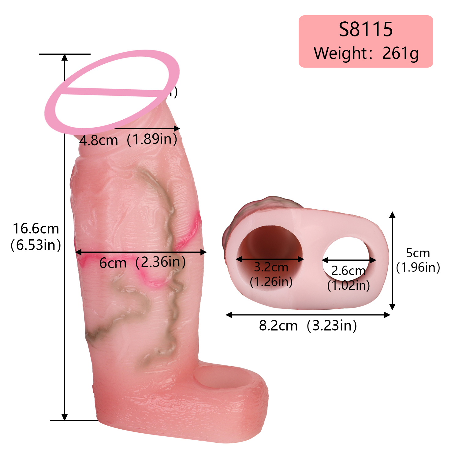 S8115 rose blanc