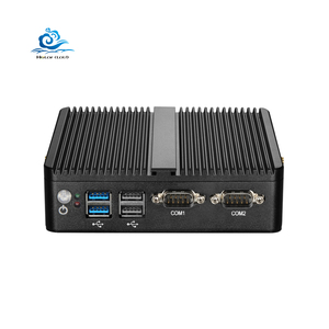 HelorPC industrieller lüfterloser tragbarer Mini-PC-Computer mit 3215U Ce-leron Linux DDR3L 4 GB Dual-NIC 2 RS232 H-D VGA 4 Usb MINIPC - Product Image 1