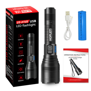 火炬循环USB可充电发光二极管火炬大功率C型2500流明XHP60战术火炬 - Product Image 3
