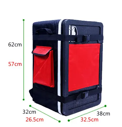 45L EPP Fast Food Isolados Food Caixa de Entrega para Motocicleta Preto Portátil Cooler Mochila com Saco do Vinho Mochilas rígidas CN;FUJ