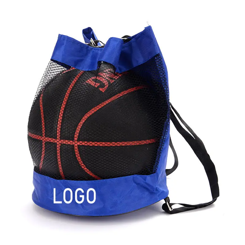 Casual foldable lightweight ball bag Large Capacity Waterproof Outdoor Travel Gym Basketball Drawstring mesh Sport Backpack Bag