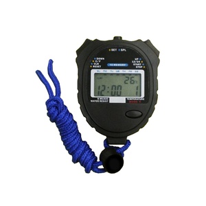Cronometro sportivo digitale con retroilluminazione colorata professionale da 10 lap memory con display lcd della temperatura FW9043 - Product Image 1