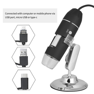 Microscopio Digital 3 en 1 de buena calidad, dispositivo con Zoom de 1600X con conexión USB para teléfono Android y ordenador Windows - Product Image 4