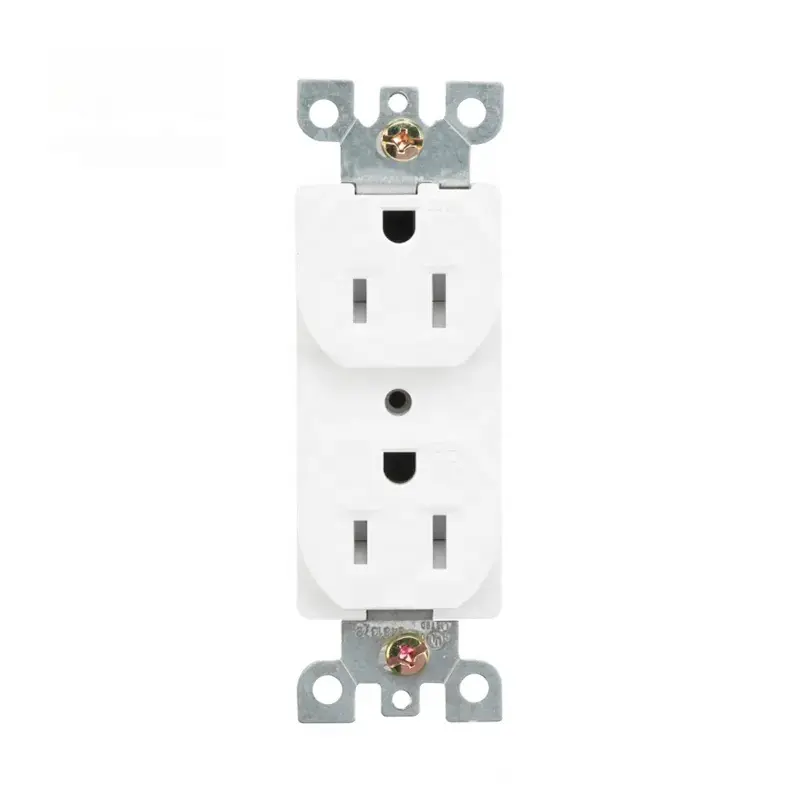 15 Amp 125V Tamper Resistant Duplex Receptacle Residential Grade Wall power socket