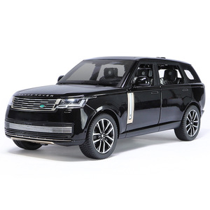 Diecast alaşım model araba 1:24 Range Rover SV 2022 alaşım araba modeli ses ve ışık geri çekme süslemeleri ile metal model - Product Image 1