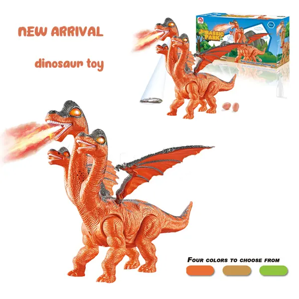 ของเล่นไดโนเสาร์อิเล็คทรอนิกส์,ของเล่นบังคับวิทยุ Tyrannosaurus Rex มัลติฟังก์ชันเดินสมจริงพร้อมฟังก์ชั่นการฉีดพ่นของเล่นไดโนเสาร์สำหรับเด็ก