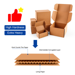 Bán buôn tùy chỉnh Kraft hộp sóng với logo và bao bì in ấn sóng vận chuyển gửi thư hộp giấy - Product Image 2