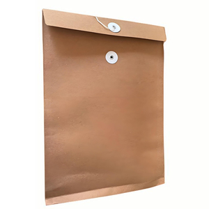 PB0520 Custom String Closure Envelope Folder Drucken Sie Ihr Logo Mini Size String Envelope Kraft Envelope mit Knopf und Verschluss - Product Image 1