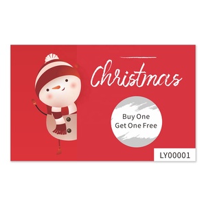 Vale de regalo de papel Tarjetas de rascar personalizadas Impresión de código QR Códigos de barras Tarjetas de lotería para rascar - Product Image 5