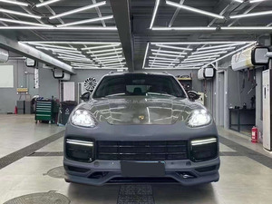 Araba eski Porsche cayenne için yeni bodykit için 958.1 958.2 9Y0 tarzı 2011-17 tampon arka lambası bagaj arka difüzör egzoz - Product Image 2