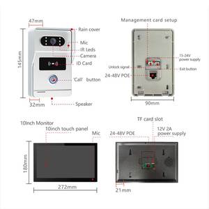 <strong>Tcp</strong>/ip Villa Door <strong>Intercom</strong> 10.1 Inch UI Screen Smart <strong>Video</strong> Door Camera <strong>Intercom</strong> <strong>System</strong> with Ip 65 Weatherproof Outdoor Unit - Product Image 3