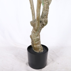 Trang trí nội thất tốt nhất 6 chân gần như tự nhiên Faux nhỏ trong chậu màu xanh lá cây loquat cây nhân tạo Bonsai giả loquat cây - Product Image 5