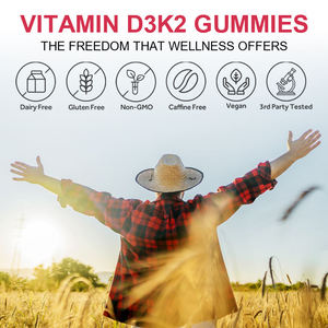 Hữu cơ Vitamin tổng hợp Gummies Vitamin D3 K2 60pcs Gummy bổ sung sức khỏe xương Vitamin tổng hợp Gummies - Product Image 4