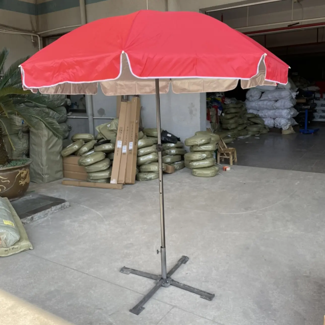 Feamont - Guarda-chuva para praia, guarda-chuva grande para acampamento, grande dossel para sol e chuva, ideal para venda