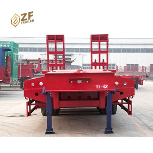 中国工厂直销<span class=keywords><strong>3</strong></span>轴低床半挂车低男孩拖车