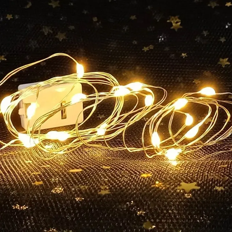 Best Seller Led rame luce stringa regalo di natale torta fiori luce decorativa stringa luce bianca calda lampeggiante colorata