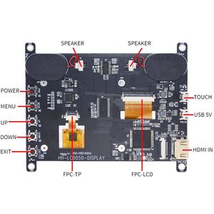 5-Zoll-HD-MI LCD-Display Eingebetteter Raspberry Pi-Bildschirm Touchscreen für Raspberry Pi 3 4