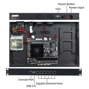 HelorPC 1U servidor Intel Core i5 6300U DDR3 RAM 6 RJ45 I211 Gigabit Ethernet LAN Firewall Router Pfsense Rack servidor de red - Product Image 6