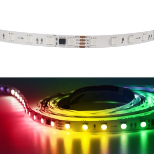 Yüksek kaliteli adresli dijital RGBIC 5050 SMD Led şerit 24V 60leds/M adresli Led şerit ışığı - Product Image 4