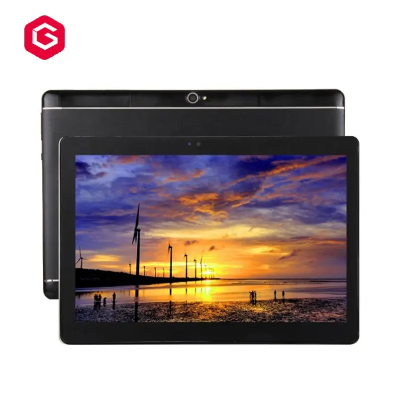 Tablette Android 10 pouces Quad Core 1 Go + 16 Go/2 Go + 32 Go Tablette PC avec appel téléphonique Tablette Support OEM Marque personnalisée