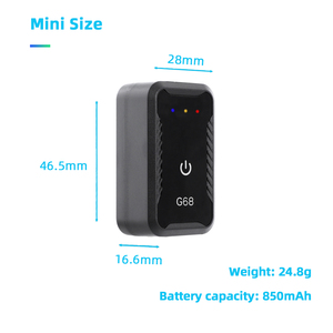 G68ติดตามขนาดเล็กระบบ GPS แบบใช้แล้วทิ้ง4G พร้อมแอปมือถือฟรีแอปมือถือ USB Type C สำหรับคน