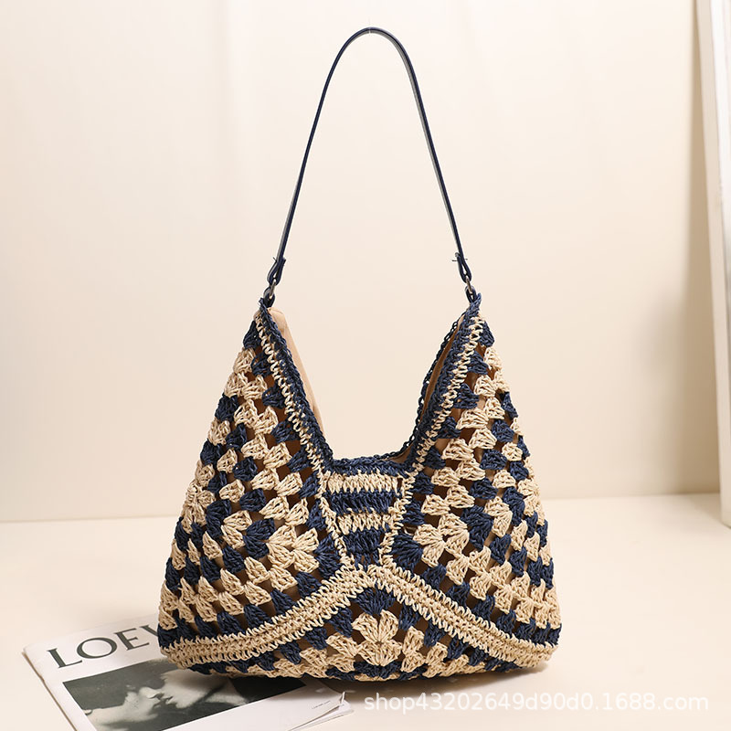 V-shaped grandmothers plaid blue