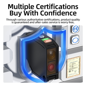 Square Optical <strong>Sensor</strong> with Five Wire Relay Output Laser Photoelectric Diffuse Reflection Visible Light <strong>Detection</strong>