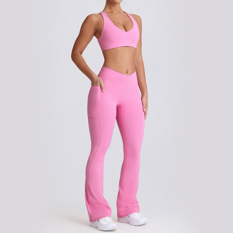 Completo pantalone rosa