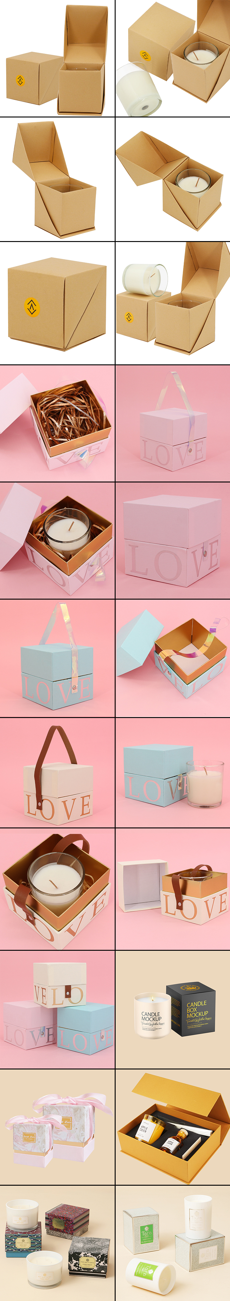 Custom candle jar package box candle packaging boxes candle box packing