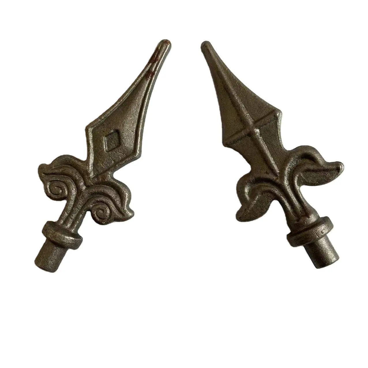 spear top fence forging iron spear head wrought iron fence spear points