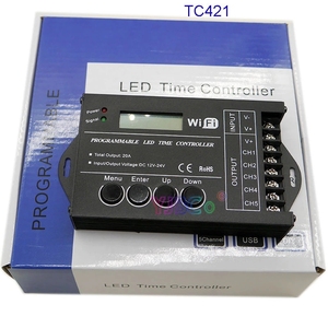 Zeit programmier barer RGB-LED-Controller TC420 TC421 DC12V/24V 5 Kanäle 20A Common Anode WiFi Programmier barer LED-Streifen dimmer - Product Image 2