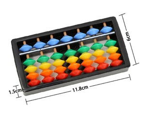 Matemáticas Principiantes Varillas de 7 dígitos Nuevos niños Mini Estándar Colorido Ábaco Matemáticas Juguetes Soroban Calculadora Herramienta de conteo - Product Image 3