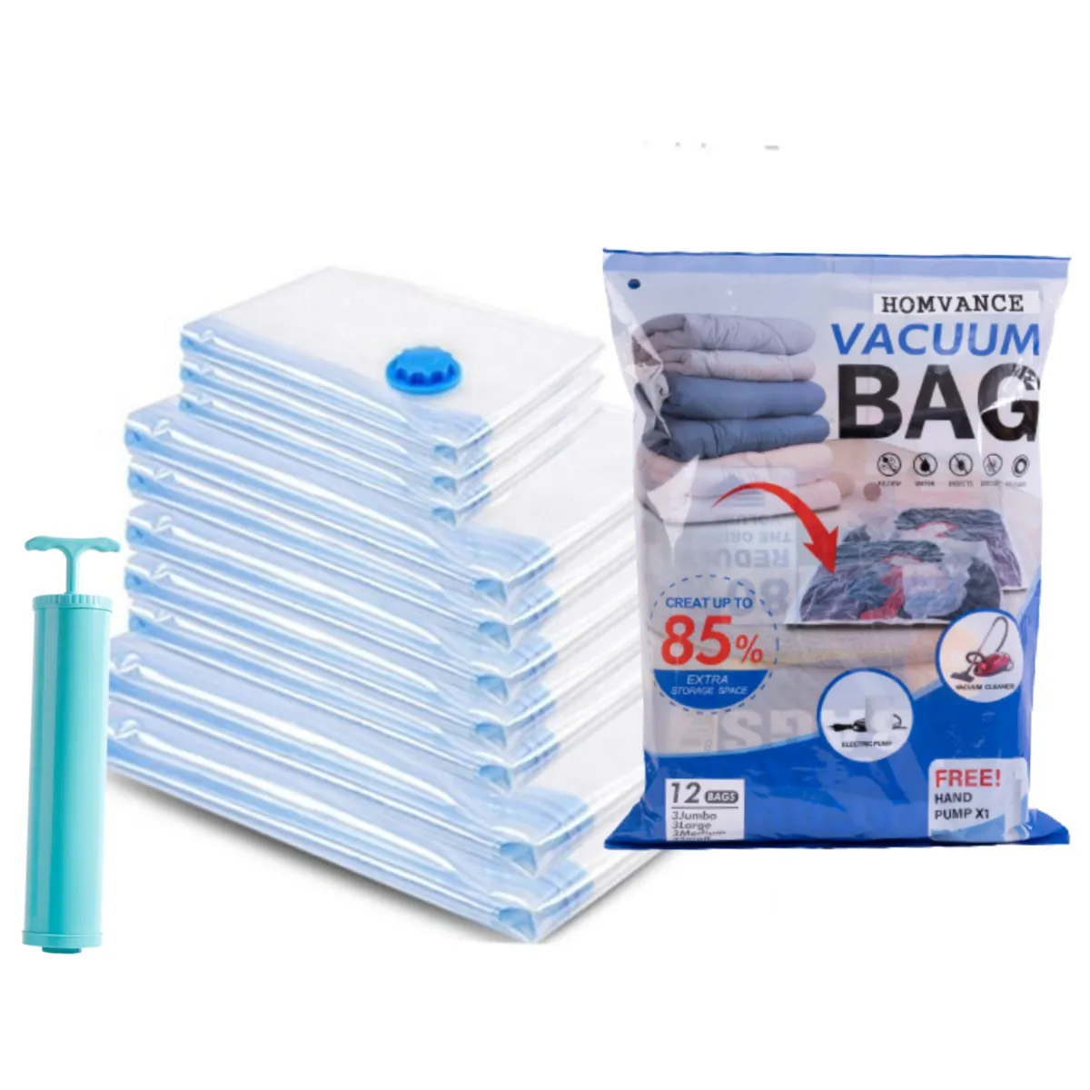 Пластиковый 5-слойный водонепроницаемый сжатый мешок вакуумная упаковка сумка для хранения одежды Организатор одежды Бытовая Одежда