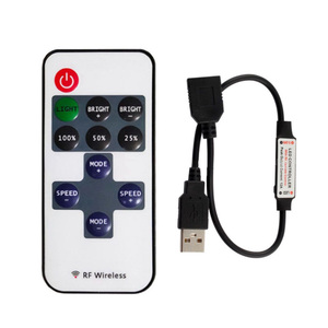 DC 5В USB Светодиодная лента RGB контроллер мини 3 ключа/24Key ИК-пульт дистанционного управления с/17 клавиш РЧ беспроводной с голосовыми функциями с дистанционным управлением для Светодиодные полосы света - Product Image 1