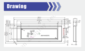 Großhandel Lcd Displays 5,4-Zoll-Punkte 240 X64 STN Lcd Display Module Controller IC RA6963L2NA oder kompatibler IC - Product Image 6