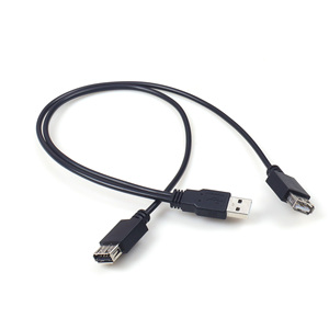 USB 2.0 2-in-1メススプリッターYケーブル1-2 USBエクステンションデータケーブル - Product Image 3
