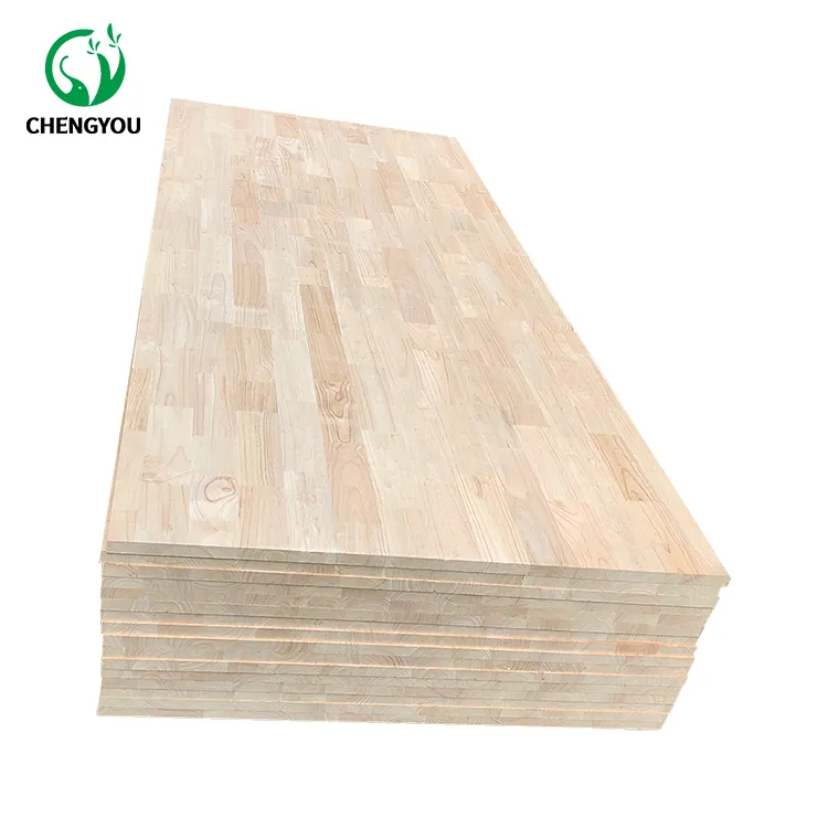 18mm Good Quality Brand New China Factory Rubber Wood Board Finger Joint Board AB Grade Tabletop Customization