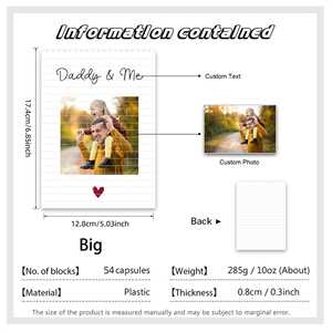 Tùy Chỉnh Tự Làm Hình Ảnh Xây Dựng Khối Câu Đố Valentine Của Ngày Quà Tặng Cho Gia Đình Và Bạn Bè - Product Image 2