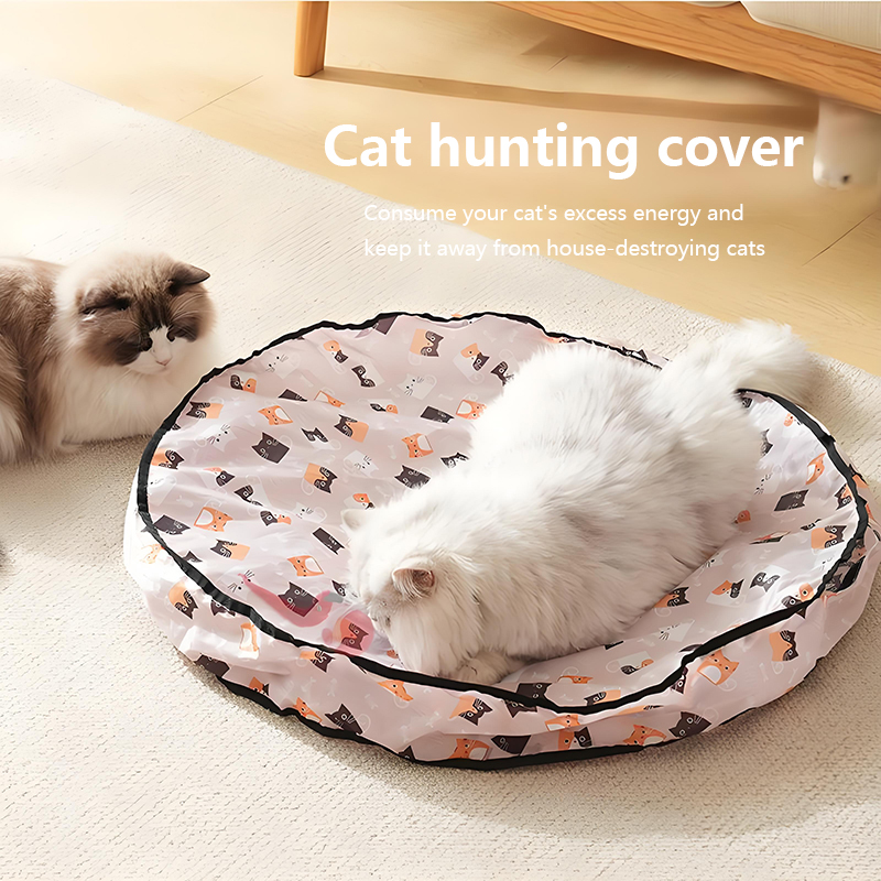 Una funda de caza de estilo + bola de gato azul.