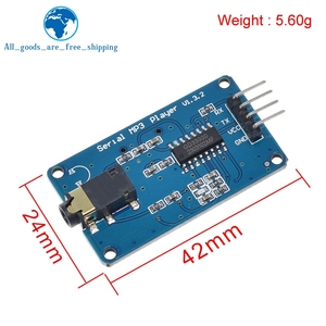 Modulo di controllo TZT YX6300 YX5300 UART modulo di lettore musicale MP3 modulo per Arduino/AVR/ARM/PIC CF - Product Image 2