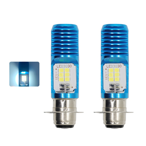 HearxinLED motosiklet H4 HS1 BA20D P15D far 3030 24MSD LED ışık ampuller çift renkli beyaz sarı için tak ve çalıştır ATV bisiklet - Product Image 3