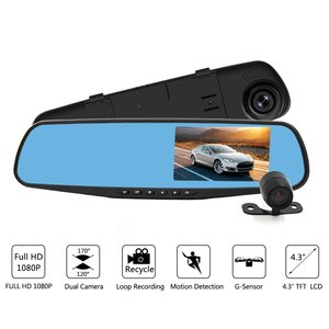 7英寸全1080p高清3g后视镜gps android 5.0蓝牙dash相机 - Product Image 2