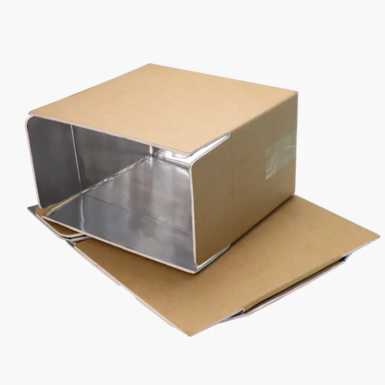 Перерабатываемая упаковка для пищевых продуктов картонная коробка для холодной доставки грузоотправитель замороженных морепродуктов изолированные транспортировочные картонные коробки