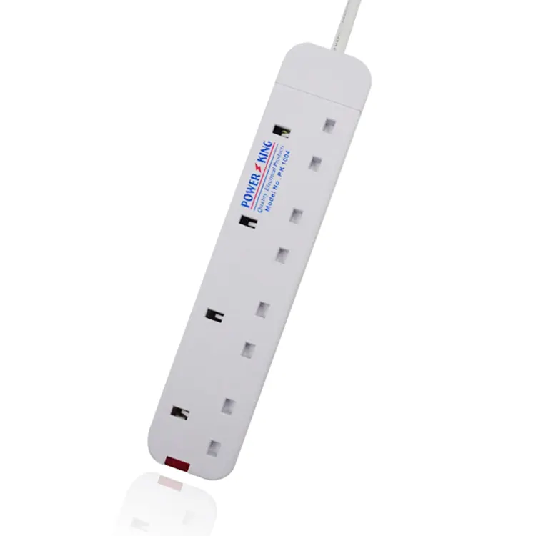 כוח מלך בריטניה Outlet הארכת שקע חוט בית 3m 220V כוח מסחרי רצועת מעטפת נחושת פסנתר קסנון ABS נורדי הארכת 13A