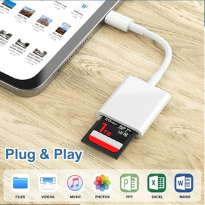 适用于iPhone15的USB C存储卡读卡器C至SD TF适配器适用于华为小米数据转换器相机卡DC输出 - Product Image 2