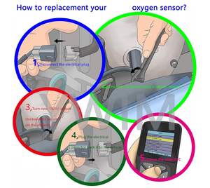 2pc <strong>O2</strong> Oxygen <strong>Sensor</strong> Upstream + <strong>Downstream</strong> 234-9052+234-4069 Total $20 for 2011-2006 Toyota Camry Rav4 2.4L - Product Image 2