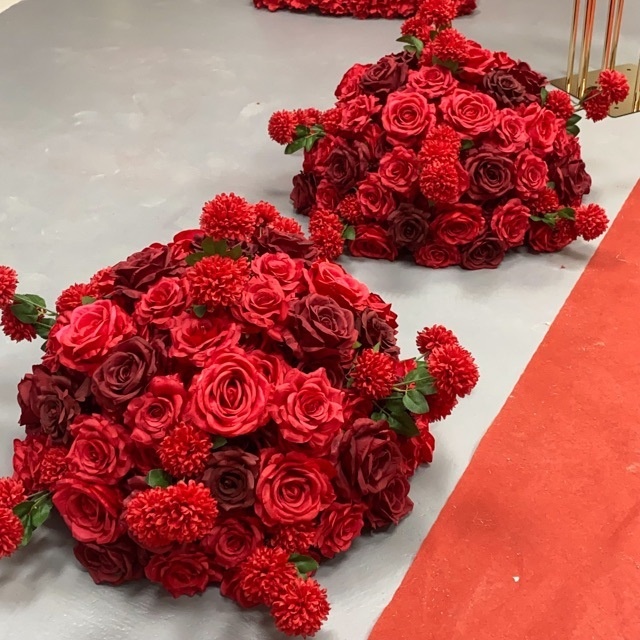 Sfera di fiori rossi da 40 cm