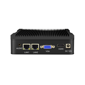 Mini Computer Desktop Micro piccolo senza ventola Dual Com 2 Display doppia porta Lan Ethernet N2840 Mini Pc Micro Pc - Product Image 1