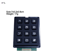 Microcontroller <strong>Keyboard</strong> Key matrix 4*3 12 Keys 4X4 16 Keys Industrial <strong>Keyboard</strong> Module Row Scanning - Product Image 5